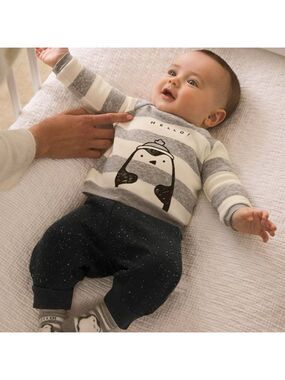 Mayoral Striped Penguin Kids Set